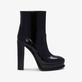 亚历山大麦昆/Alexander McQueen 女式黑色厚底踝靴 734969WHSW01000 