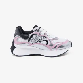 亚历山大麦昆/Alexander McQueen 白色/淡粉色/黑色/银色女款 Sprint Runner 757485W4WN79944 