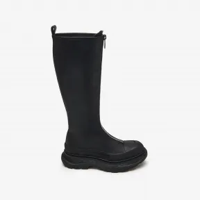 亚历山大麦昆/Alexander McQueen 女士Tread Slick拉链靴黑色 766902WHZ6U1000