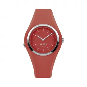 爱华时/Alfex 不锈钢抛光/红色极光硅 石英机芯 5751-975