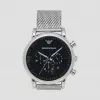 安普里奥·阿玛尼/Emporio Armani 这款计时码表配有表壳和米兰钢链表带 | 男 50220437nv