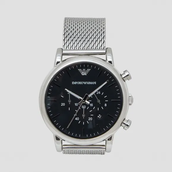 安普里奥·阿玛尼/Emporio Armani 这款计时码表配有表壳和米兰钢链表带 | 男 50220437nv