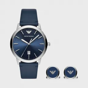 安普里奥·阿玛尼/Emporio Armani 皮表带腕表 | 中性 50236424ln