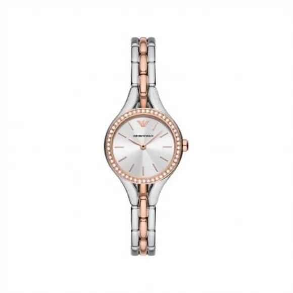 Emporio Armani 28MM 不锈钢 石英机芯 女士 腕表 AR11551