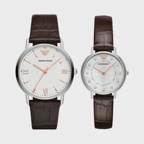 阿玛尼/Armani 复古皮带石英情侣腕表 | 情侣对表 AR90007_NLP