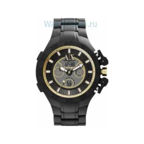 Armani Exchange 系列 不锈钢, 橡胶 45 MM 石英机芯 男表 AX1194