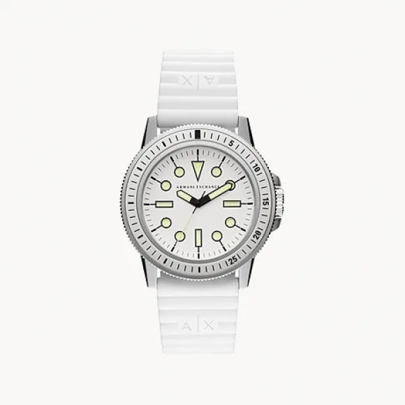 Armani Exchange 男士 手表 42MM 硅胶 石英机芯   AX1850