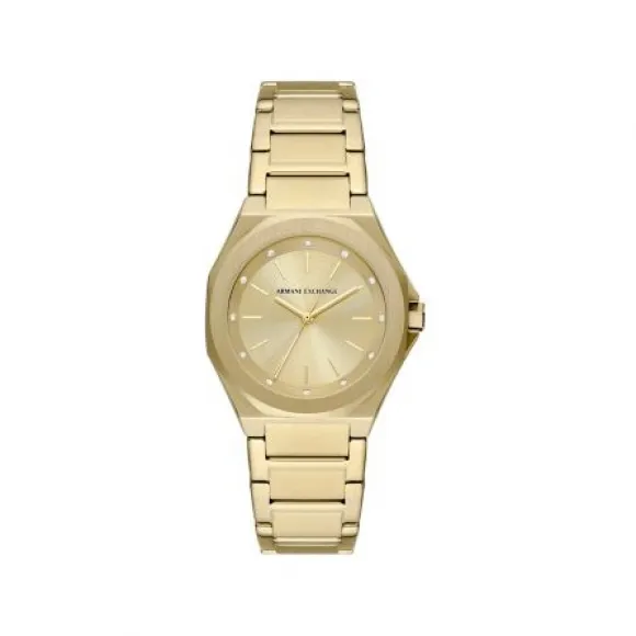 Armani Exchange 34 mm 不锈钢 石英机芯 女士 腕表 AX4608