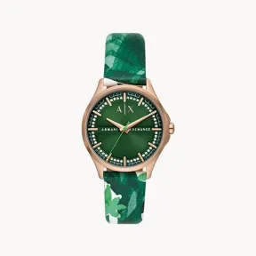 Armani Exchange 女士 手表 36MM LWG 皮革 石英机芯   AX5263