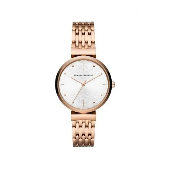 Armani Exchange 36 mm 不锈钢 石英机芯 女士 腕表 AX5901