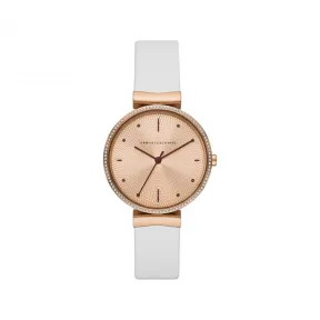 Armani Exchange 女士 手表 36MM 皮革 石英机芯   AX5914