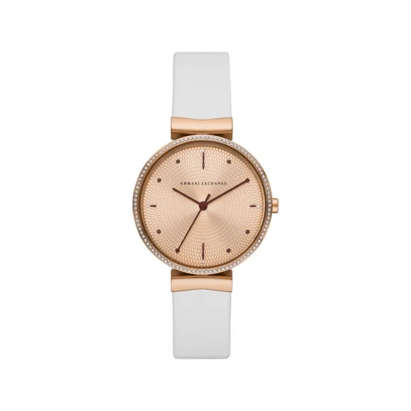 Armani Exchange 女士 手表 36MM 皮革 石英机芯   AX5914