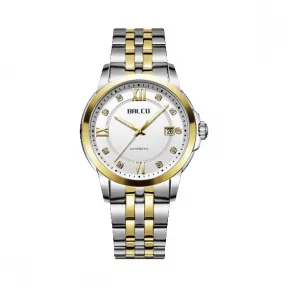 拜戈/Balco 不锈钢壳 不锈钢电黄金圈口 旋入式透视后盖 古董纪念系列 自动机械机芯 男表 1030AM3046