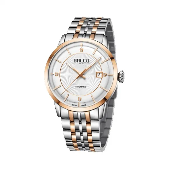 拜戈/Balco 316L精钢表壳、316L精钢PVD玫瑰金色表圈 机械系列 自动机械机芯 男表 1047AM3616M