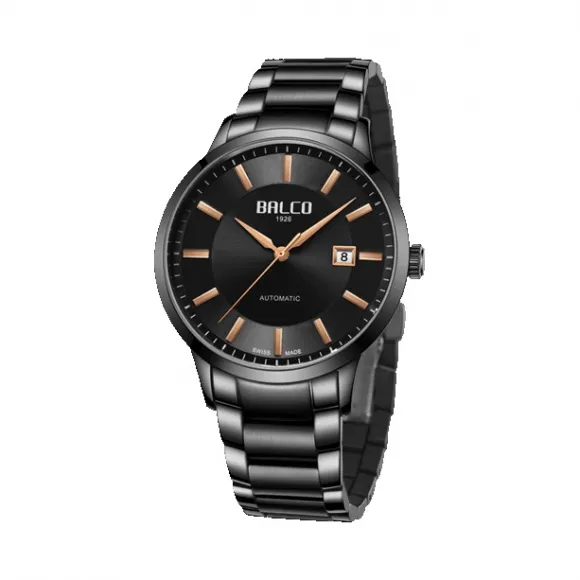 拜戈/Balco 316L精钢PVD黑色表壳、表圈 机械系列 自动机械机芯 男表 1098AM3636M