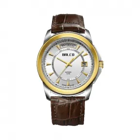 拜戈/Balco 不锈钢表壳 不锈钢圈口电黄金 旋入式后盖 型动系列 石英机芯 男表 1130Q2984