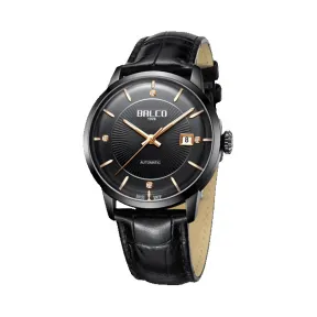 拜戈/Balco 316L精钢PVD黑色表壳、表圈 机械系列 自动机械机芯 男表 1198AM3616M