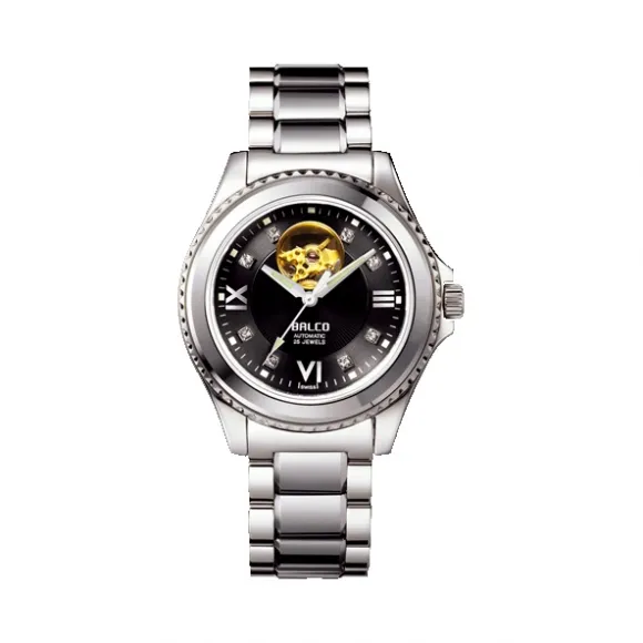 拜戈/Balco 不锈钢表壳 旋入式透视后盖 机械 自动机械机芯 男表 2212AL2416