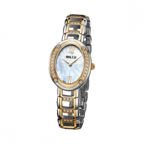 拜戈/Balco 不锈钢表壳 间电金 镶石 型幻系列 石英机芯 女表 3233Q3192