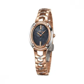 拜戈/Balco 316L精钢间PVD玫瑰金色镶石表壳 型幻系列 石英机芯 女表 3244Q3542