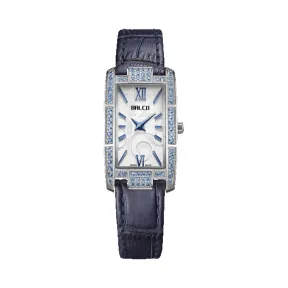 拜戈/Balco 不锈钢镶石表壳 螺丝锁紧后盖 型幻系列 石英机芯 女表 3334Q2862