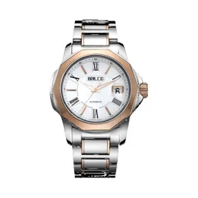 拜戈/Balco 不锈钢表壳 不锈钢圈口电玫瑰金 螺丝锁紧透视后盖 型动系列 自动机械机芯 男表 BM17361040