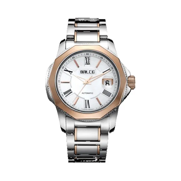 拜戈/Balco 不锈钢表壳 不锈钢圈口电玫瑰金 螺丝锁紧透视后盖 型动系列 自动机械机芯 男表 BM17361040