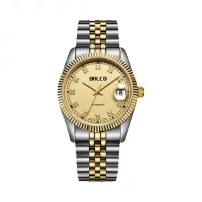 拜戈/Balco 不锈钢表壳 不锈钢圈口电黄金 旋入式后盖 机械 自动机械机芯 男表 BM17861035