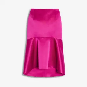 巴黎世家/Balenciaga ‎女士‎ ‎FUCHSIA ‎ ‎三角布拼接摆裙 ‎ | Balenciaga 571616-TAC87-5510