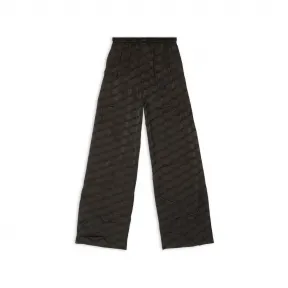 巴黎世家/Balenciaga Women's Bb Monogram Pyjama Trousers in Black 659026TMO681000
