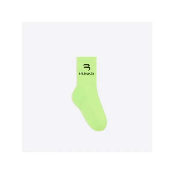 巴黎世家/Balenciaga 黄绿色 聚酯/聚酰胺 高筒袜 659279U4A8B43760