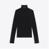 巴黎世家/Balenciaga 男士黑色合身高领衫 682003T51751000
