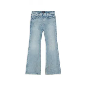 巴黎世家/Balenciaga Women's Flared Pants in Blue 697829TMW264437