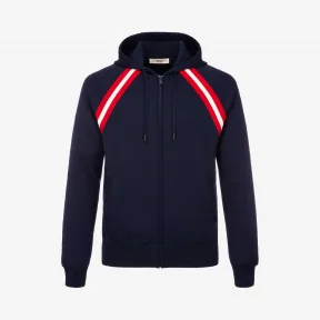 巴利/Bally 海军蓝羊毛针织连帽衫 6227254