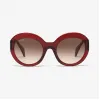 巴利/Bally 亚洲版亮红色拼渐变棕色太阳镜 6227901