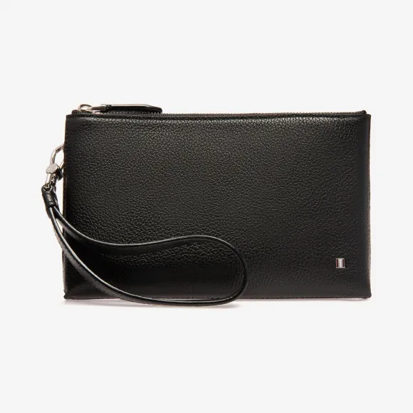 巴利/Bally 黑色压纹牛皮手机包 6230615