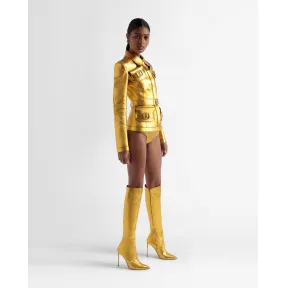 巴利/Bally 女士金色皮内裤 6304428