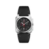 柏莱士/Bell&ross 42 MM 缎面抛光不锈钢 自动机械机芯 男表 BR0394-BLC-ST-SCA