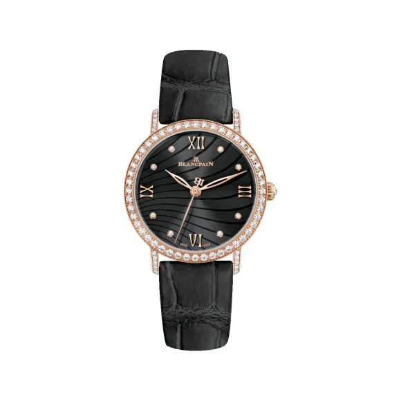 宝珀/Blancpain Villeret系列 红金表壳 自动机械机芯 女表 6104-2930-55A