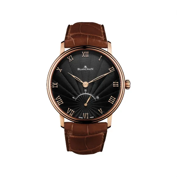 宝珀/Blancpain Villeret系列 红金表壳 自动机械机芯 男表 6653-3630-55B