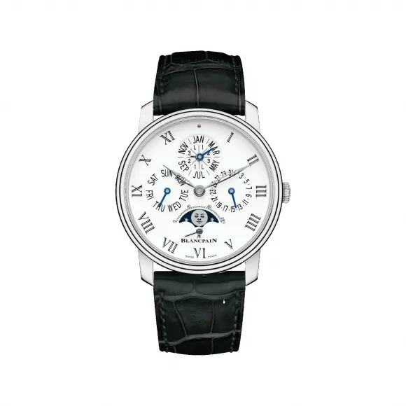 宝珀/Blancpain Villeret系列 铂金表壳 自动机械机芯 男表 6659-3431-55B