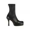 葆蝶家/Bottega Veneta 黑色 BV 粗跟中跟靴 20A631934VBP40