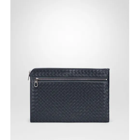 葆蝶家/Bottega Veneta 浅碧玺蓝编织收纳包 406021V46514013