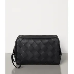 葆蝶家/Bottega Veneta 大号INTRECCIATO编织小羊皮化妆包 575554VO0BG8803