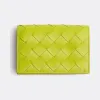 葆蝶家/Bottega Veneta 奇异果绿 卡包 593115-VCPP3-3520
