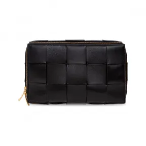 葆蝶家/Bottega Veneta 深棕色 50% 小牛 皮质r|50% Lamb 皮质r 女士 洗漱包 680212-VCQC1-2132