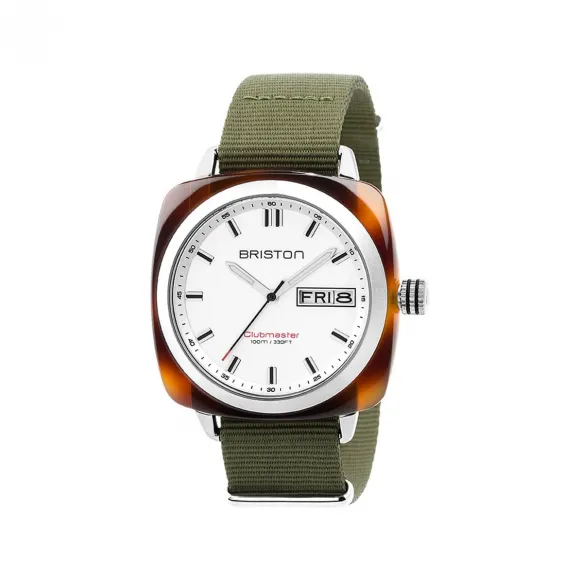 布里斯顿/briston 42 x 42 MM 醋酸酯 玳瑁纹 石英机芯 男表 17342.SA.TS2.NGA