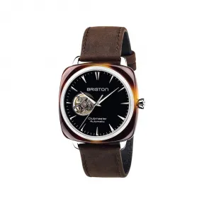布里斯顿/briston 40 x 40 MM 玳瑁纹 自动机械机芯 男表 18740.SA.TI.1.LVC