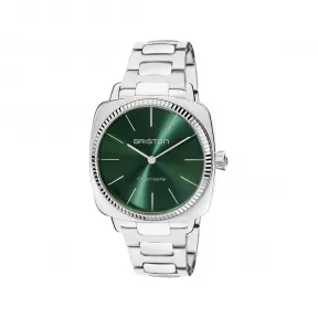 布里斯顿/briston 37 x 37 MM 抛光316L不锈钢配有凹槽表圈 石英机芯 男表 23937.S.E.44.SB