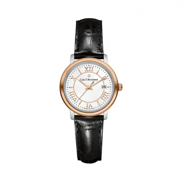 宝齐莱/Carl F. Bucherer 爱德玛尔系列 钢、18k玫瑰金 石英机芯 女表 00.10315.07.15.01